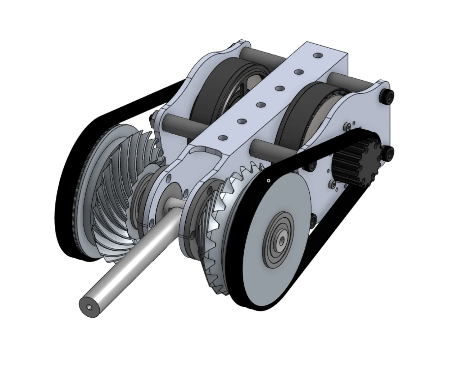 Wrist assembly: gears, belts, and the static T-shaft