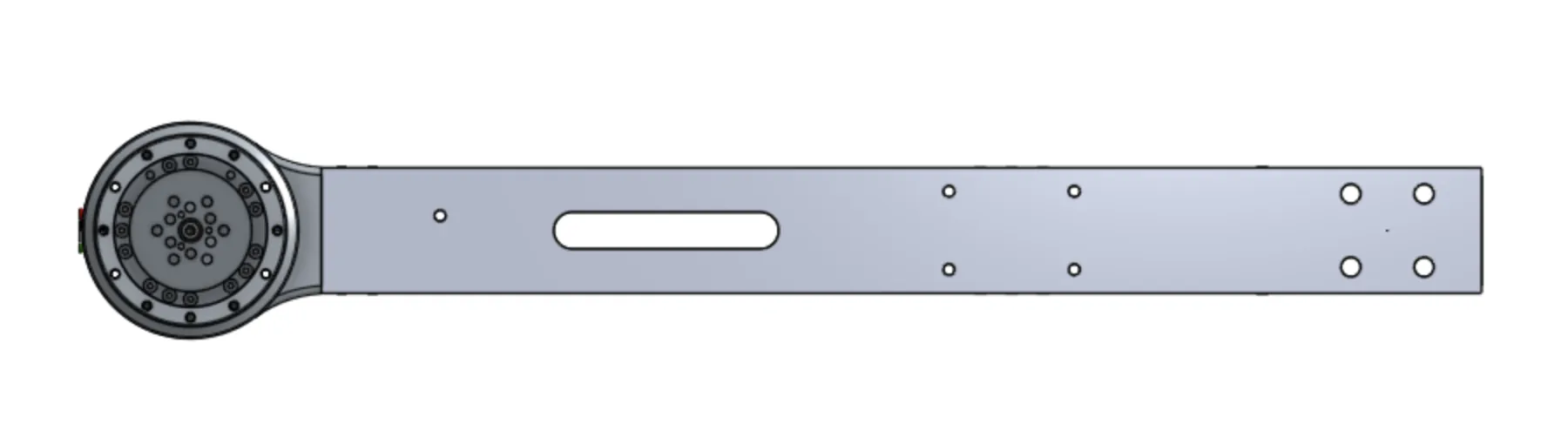 Elbow module on its tube link
