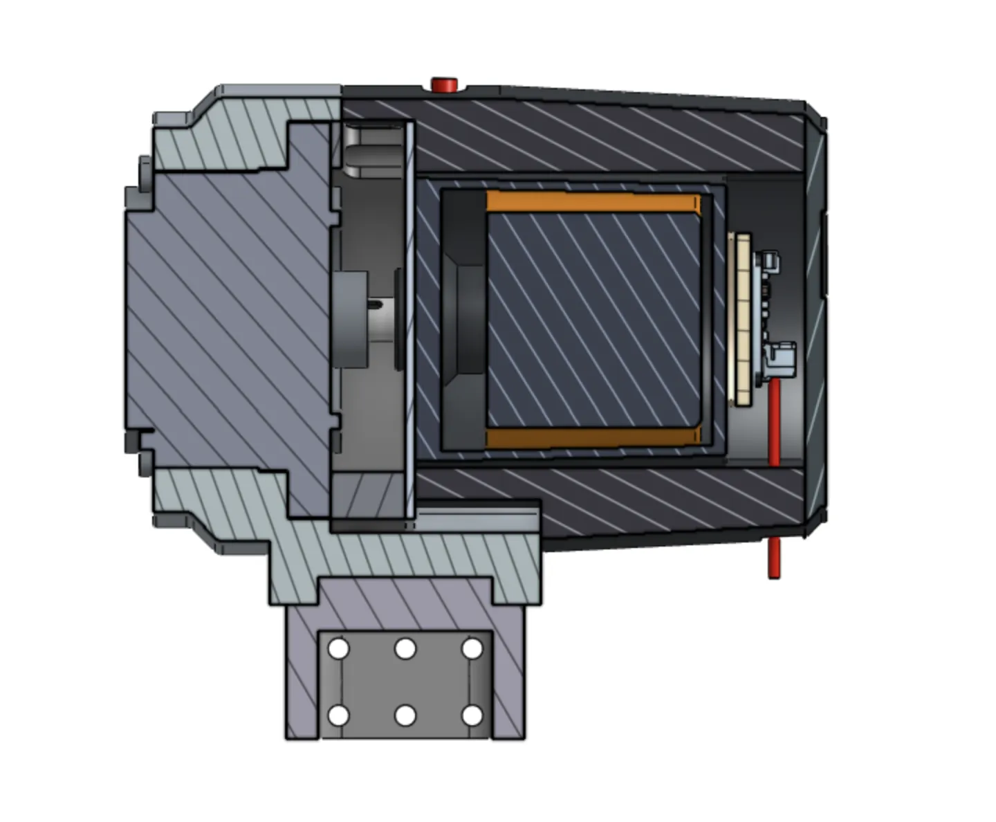 Section through the module