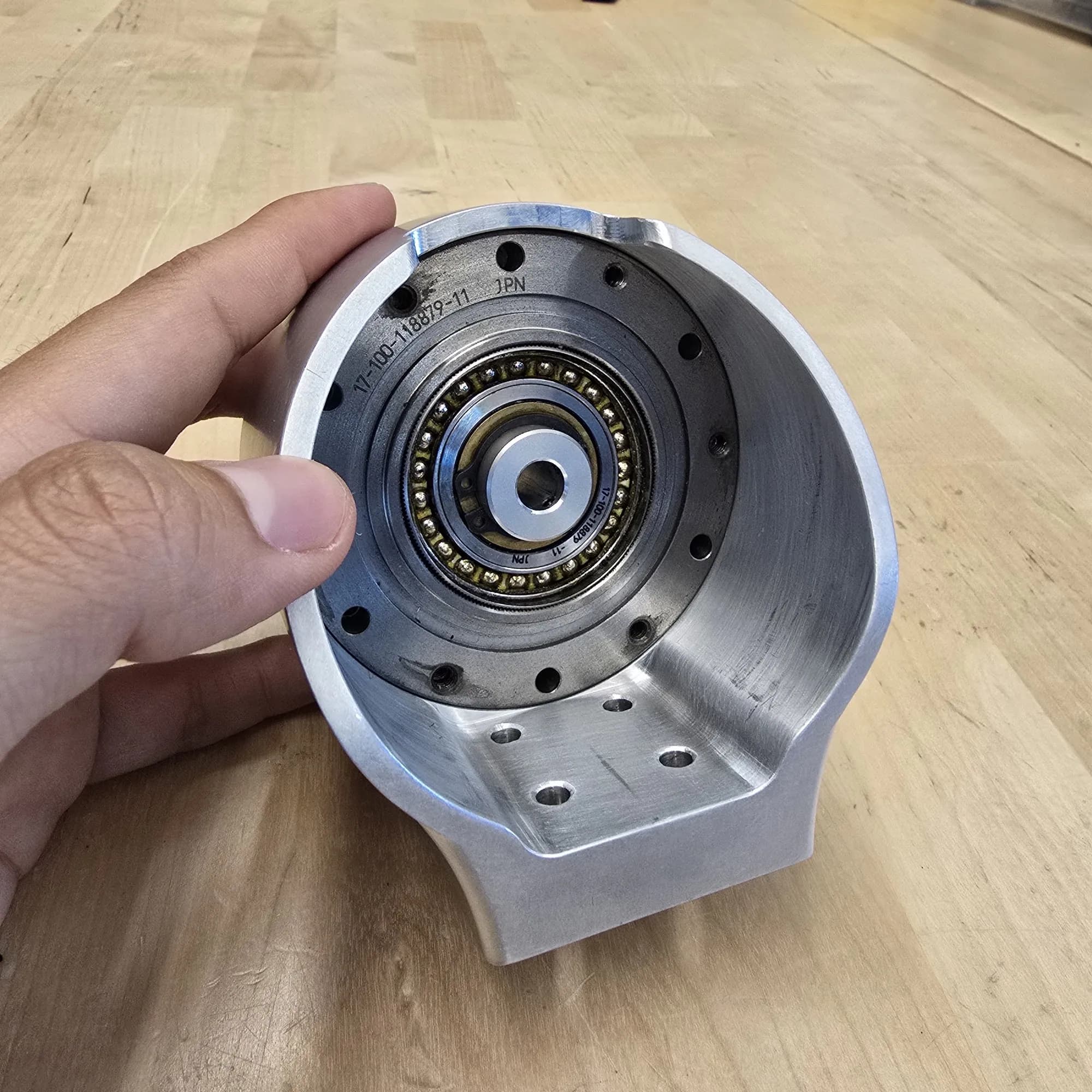 Harmonic Drive 71-100-118879-11 seated in the machined housing