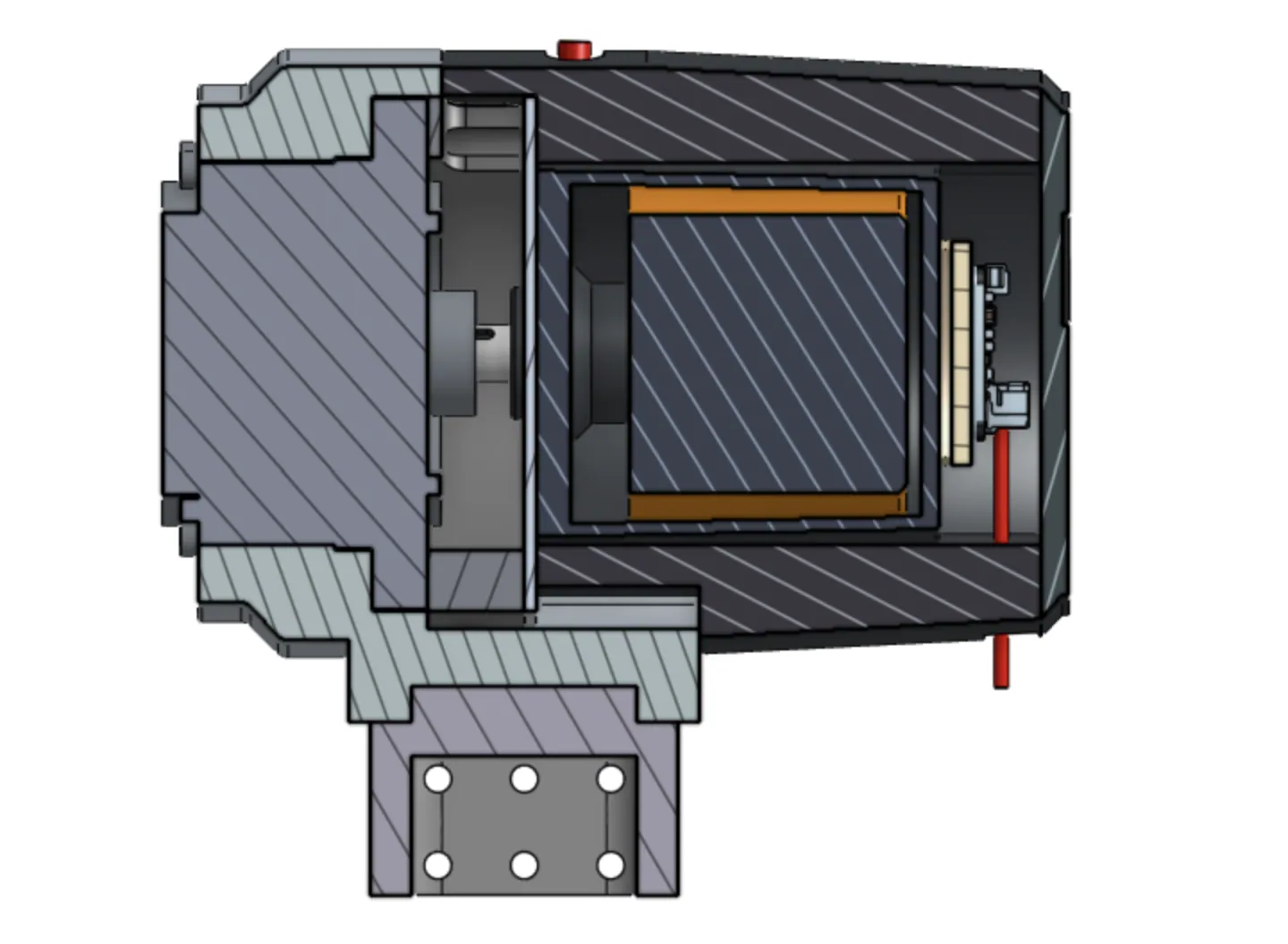 Section through the module