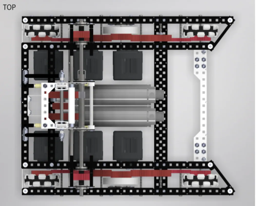 2022 chassis: top view