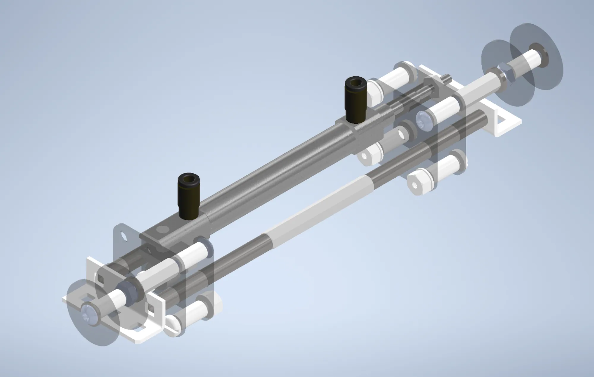 Pneumatic transmission cylinders
