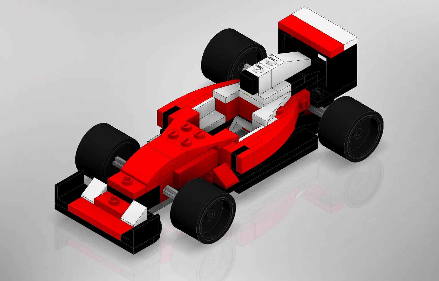 Lego Ferrari: every brick modelled individually
