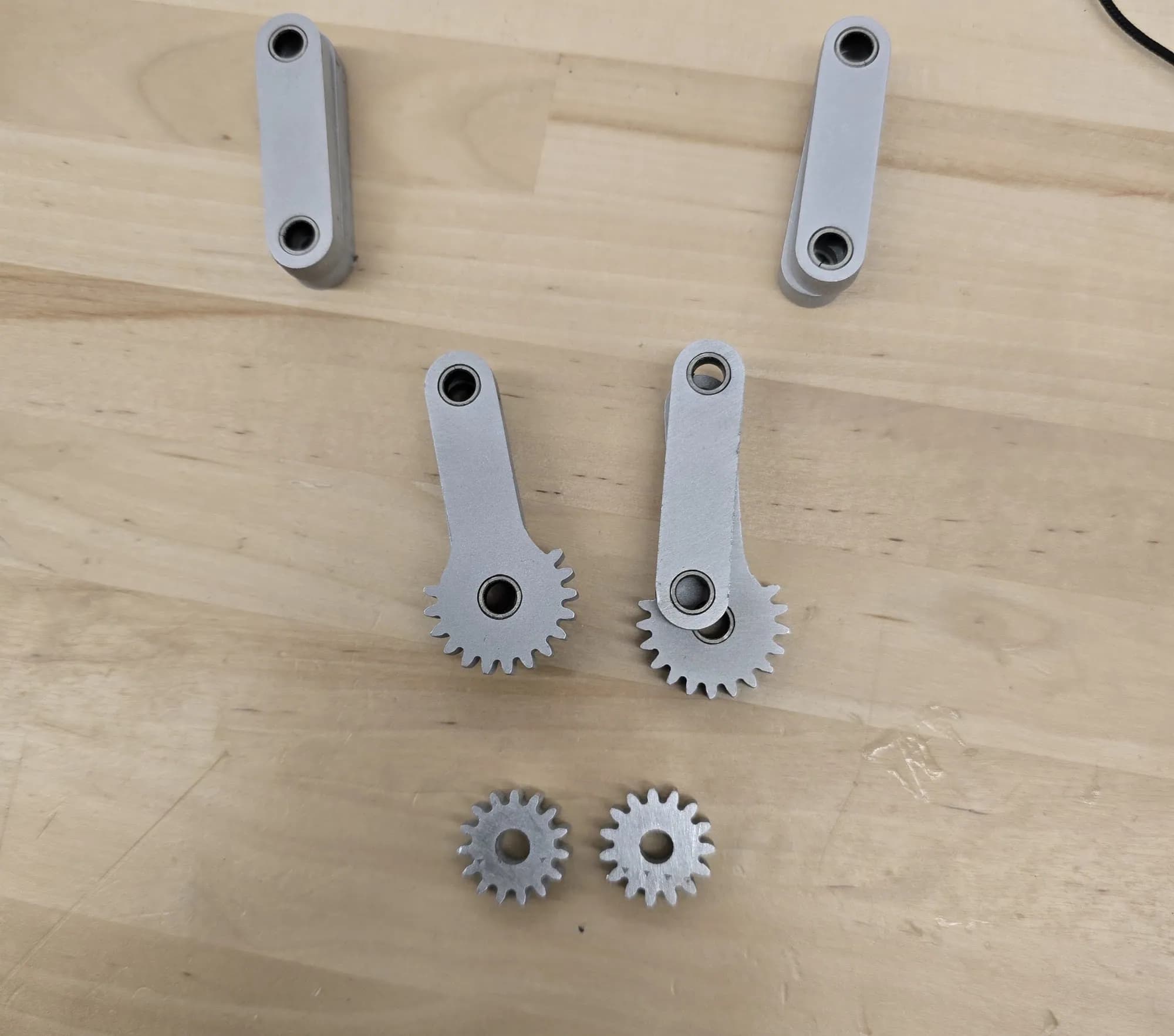 Linkage set laid out