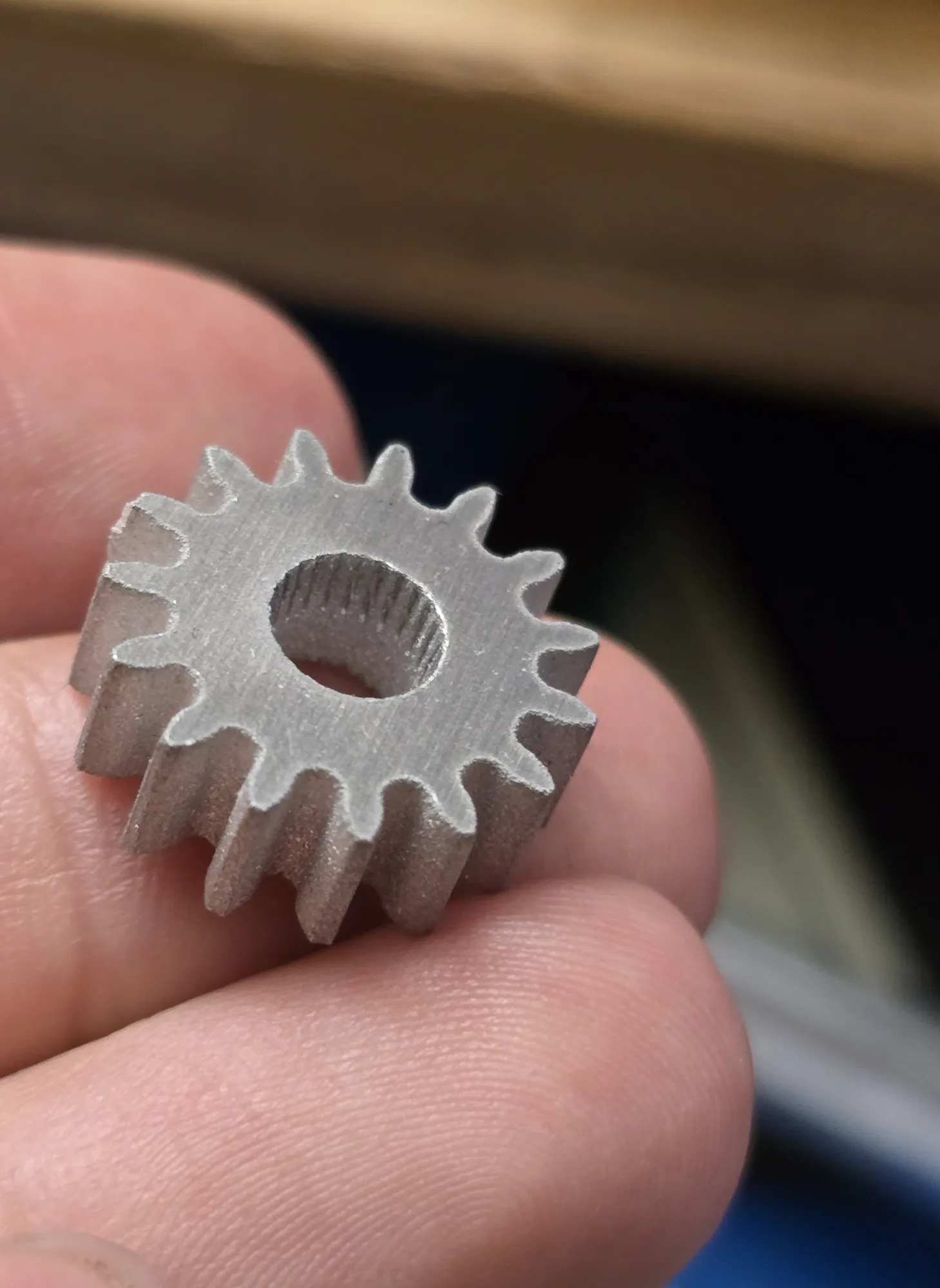Stamped fine-pitch drive gear