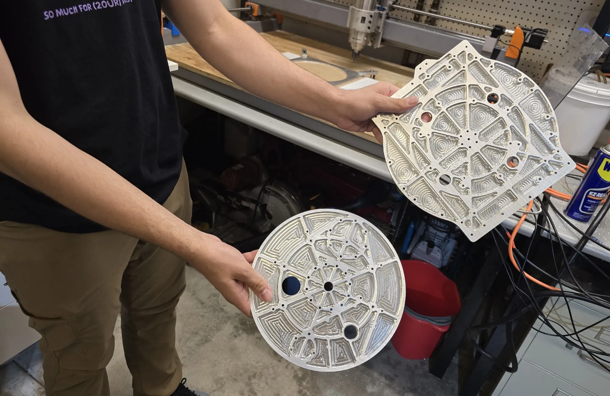 Printed plates, checked before machining